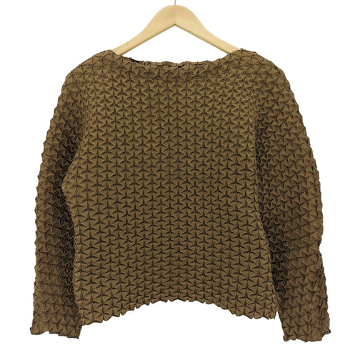 イッセイミヤケ ISSEY MIYAKE 16SS 3D Steam Stretch スチームストレッチ トップス レディース JPN:2